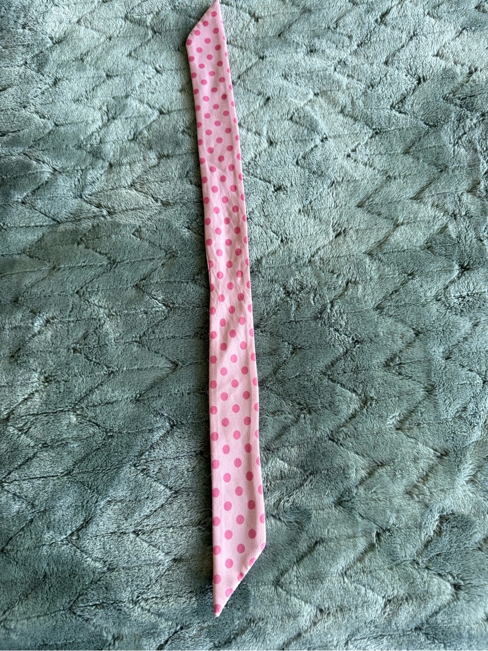 Coach Signature Pink Ponytail Scarf - Picture 2 of 2